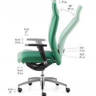Seduta Girevole, imbottita, schienale regolabile in altezza, supporto lombare, certificata per uso 24 ore
